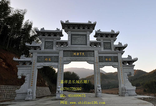 石牌坊的牌樓多少造型特征