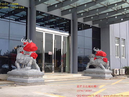 石雕麒麟都擺放在什么地方