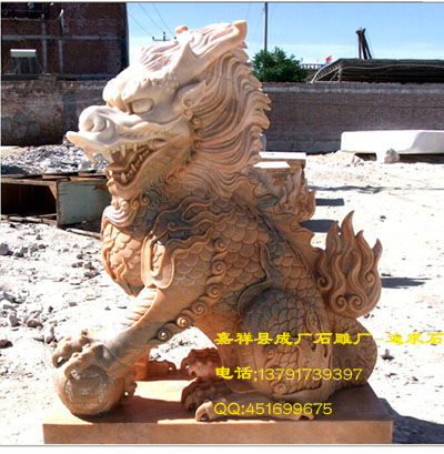 火麒麟石雕中華文化的精華所在
