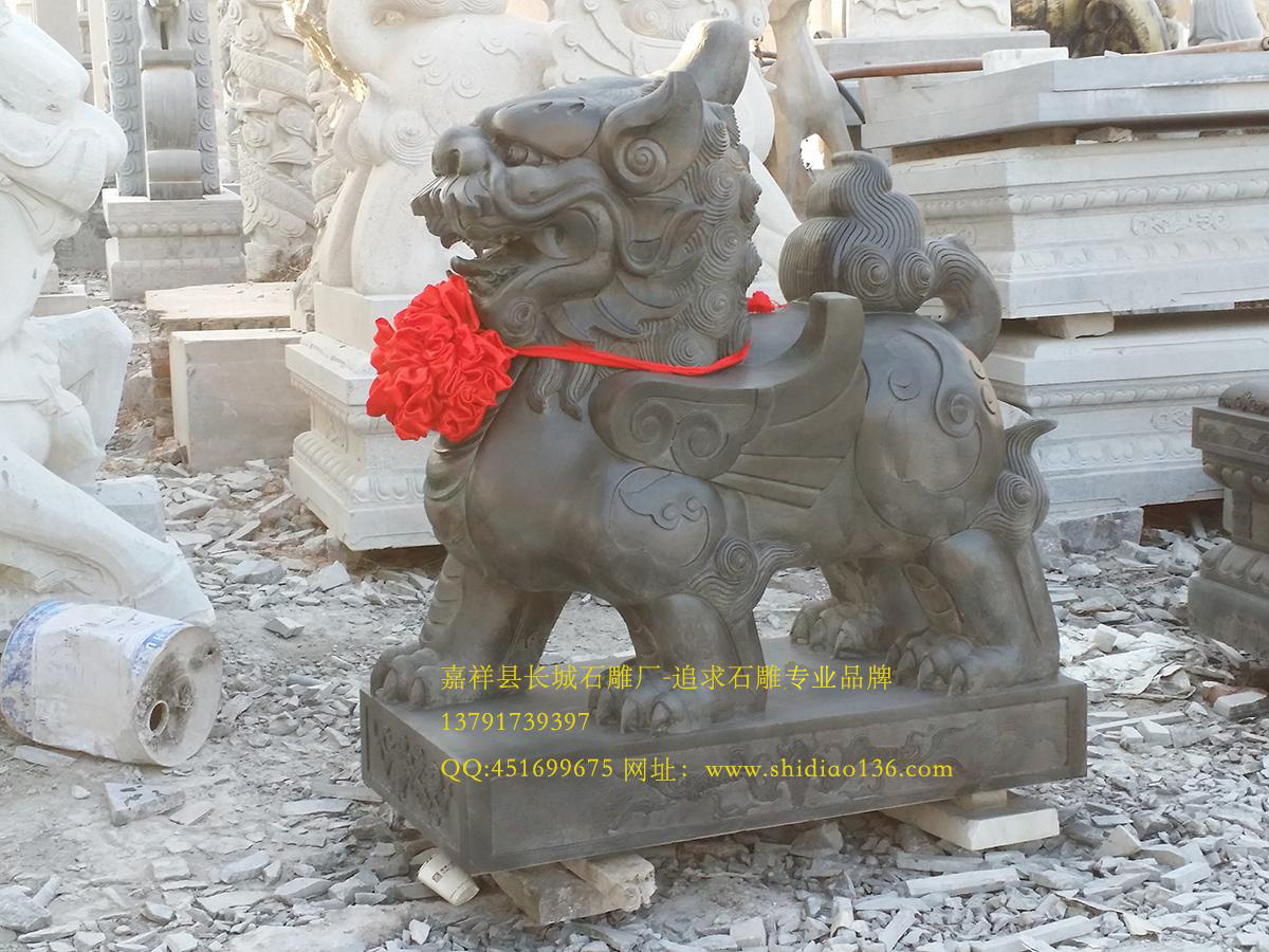 貔貅石雕，聚財貔貅雕刻 ,皮休,pixiu