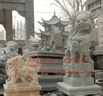 石獅子雕刻無處不在