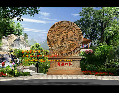 龍鳳照壁和龍鳳呈祥的吉祥雕刻意義
