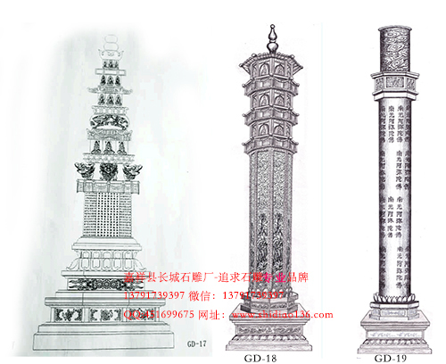 石經(jīng)幢的由來和石雕經(jīng)幢的設計制作