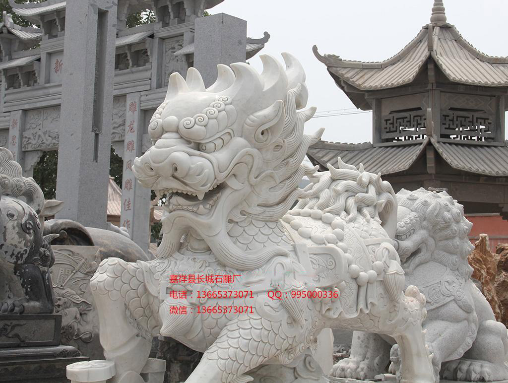 石雕麒麟雕刻效果圖