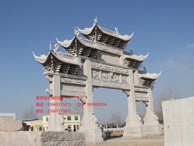 現(xiàn)代石牌樓雕刻介紹