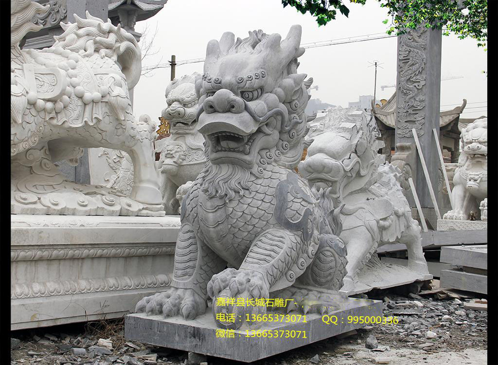 擺放石麒麟樣式圖