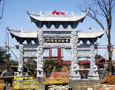 農(nóng)村門(mén)樓牌坊建造注意的事項(xiàng)