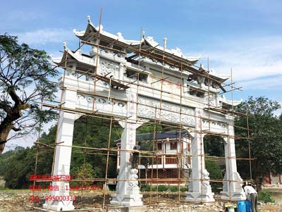 嘉祥石牌坊制作過(guò)程