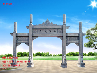 青石牌坊雕刻價格與工藝