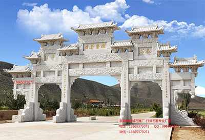 旅游景點(diǎn)樹立石牌樓好不好