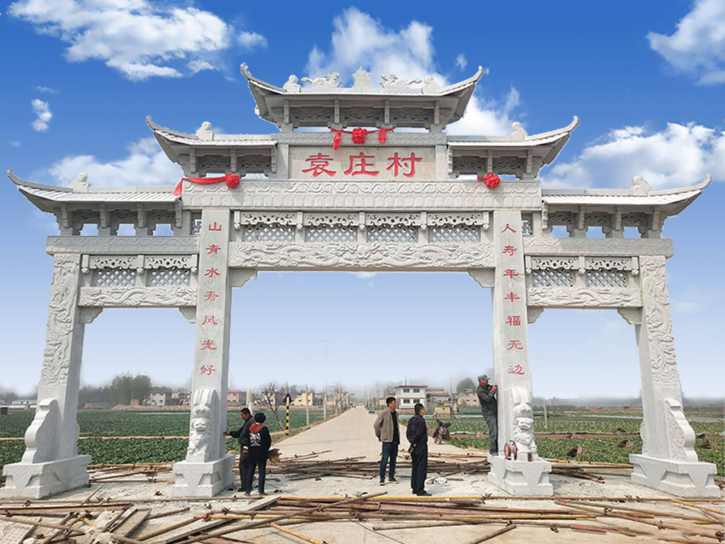 關(guān)于四川農(nóng)村牌坊雕刻圖案的介紹
